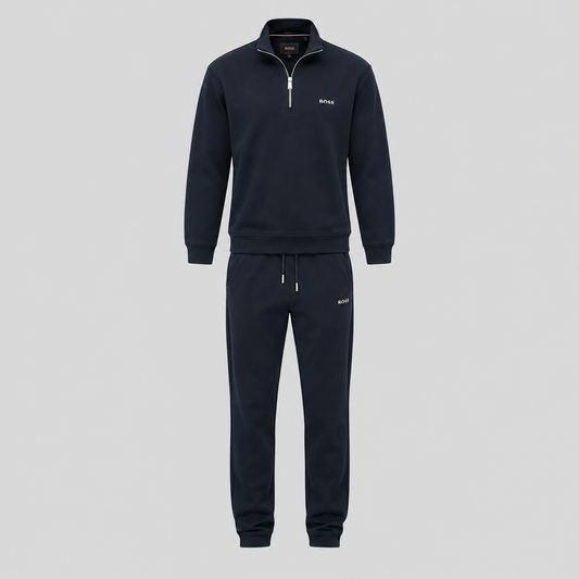 BOSS Tracksuit Set With Striped Logo