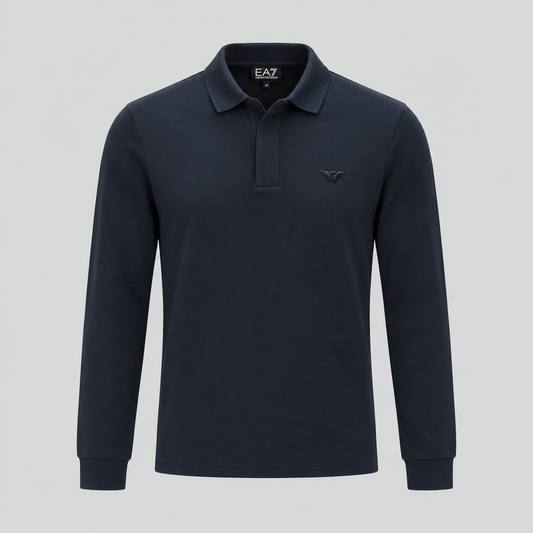EA7 Emporio Armani Long-Sleeve Polo Shirt
