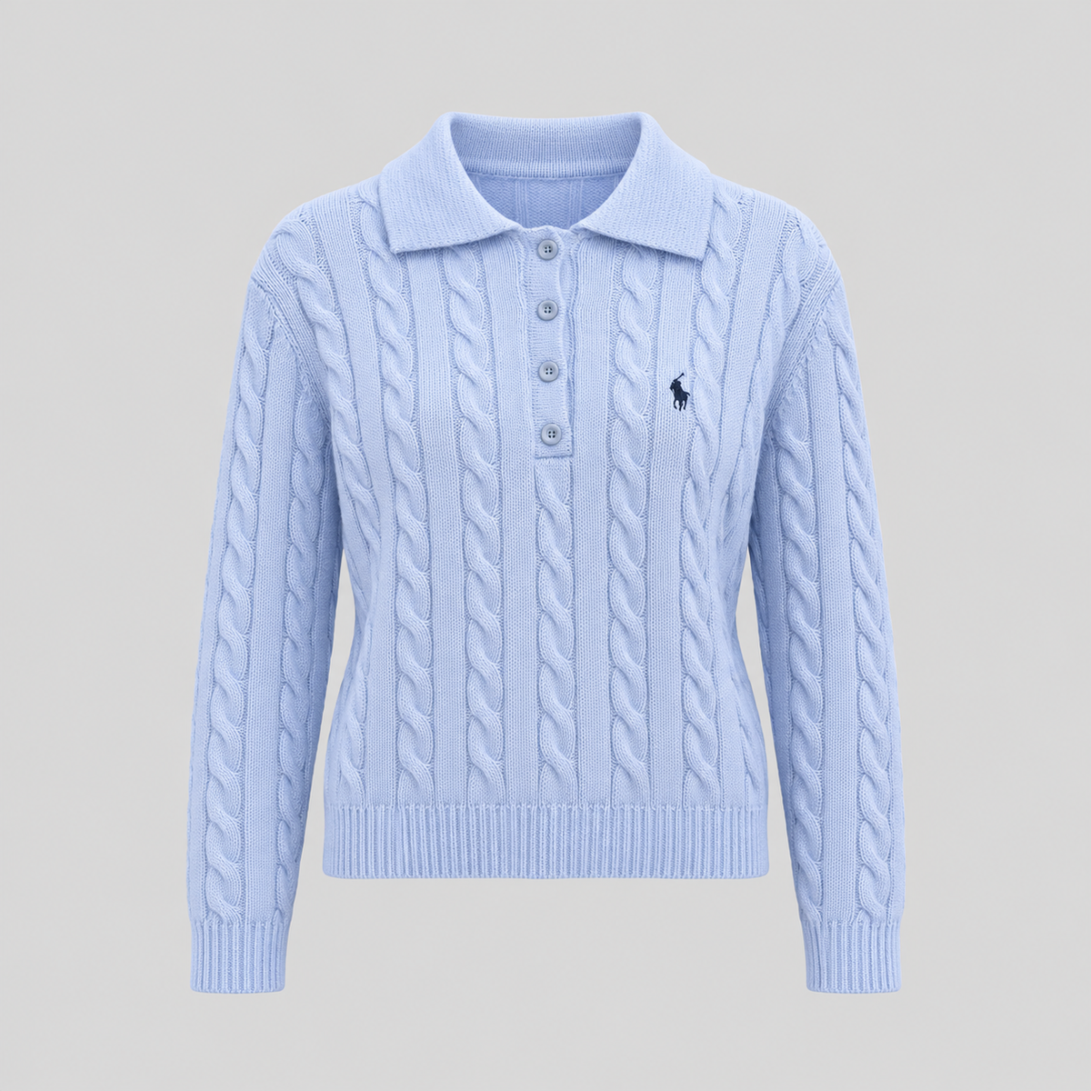 Polo Ralph Lauren Cable-Knit Polo Sweater