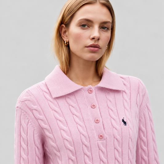 Polo Ralph Lauren Cable-Knit Polo Sweater