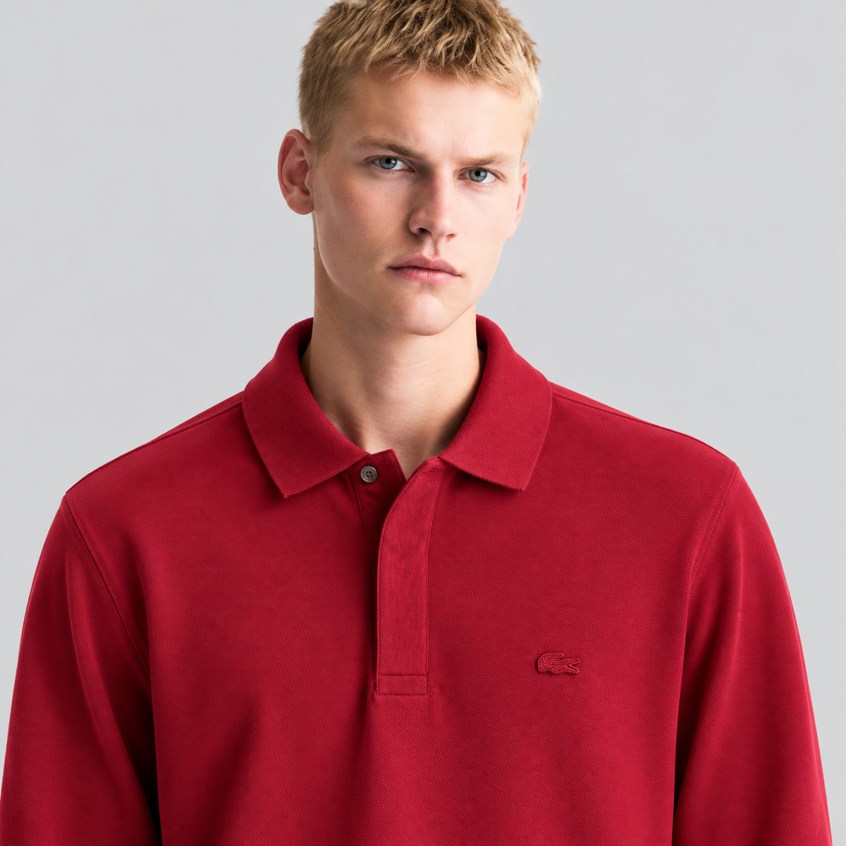Lacoste Long-Sleeve Pique Polo Shirt