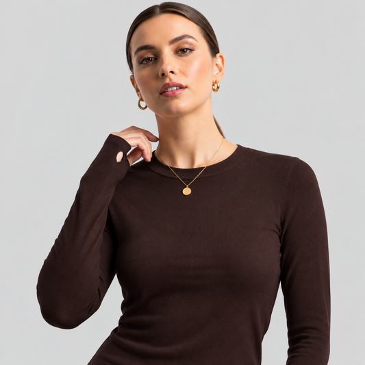Oysho Long-Sleeve Top With Thumbholes