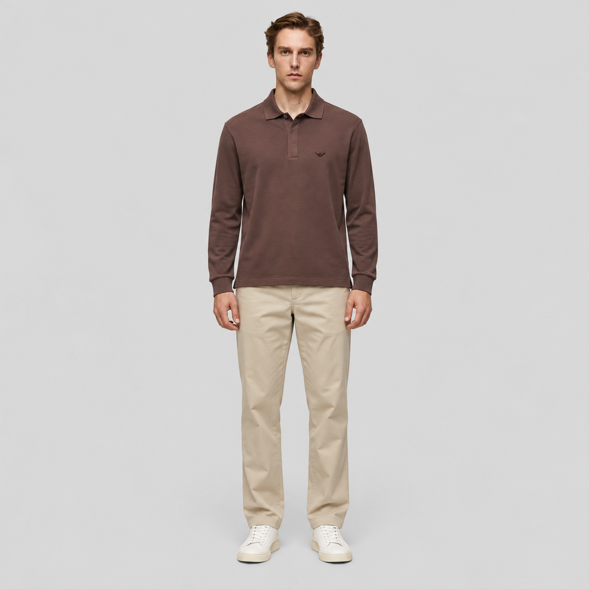 EA7 Emporio Armani Long-Sleeve Polo Shirt