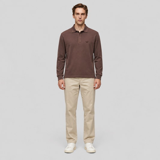 EA7 Emporio Armani Long-Sleeve Polo Shirt