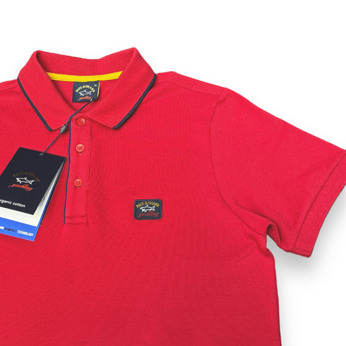 Paul&Shark Burgundy Cotton PIQUÉ Polo Shirt