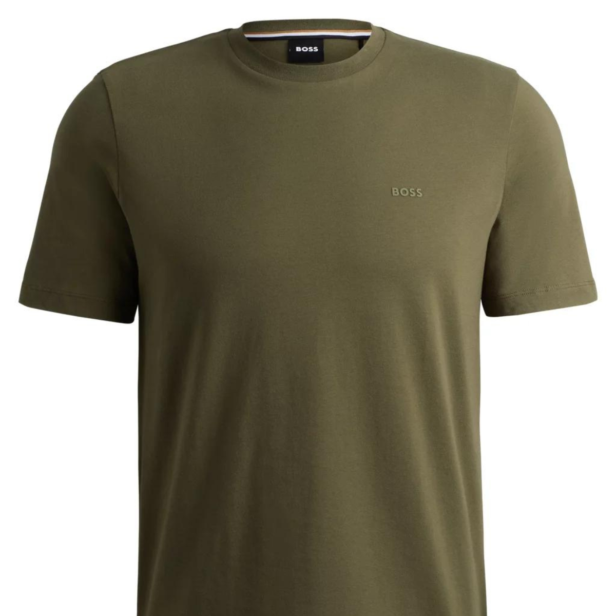 BOSS Cotton T-Shirt With Rubber-Print Logo