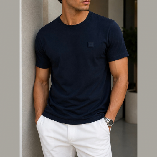 BOSS Cotton Jersey T-Shirt With Logo Patch