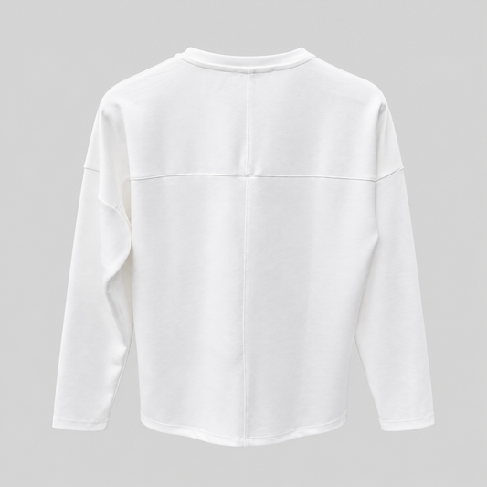 Loewe Oversized Long-Sleeve Cotton Crew-Neck Top