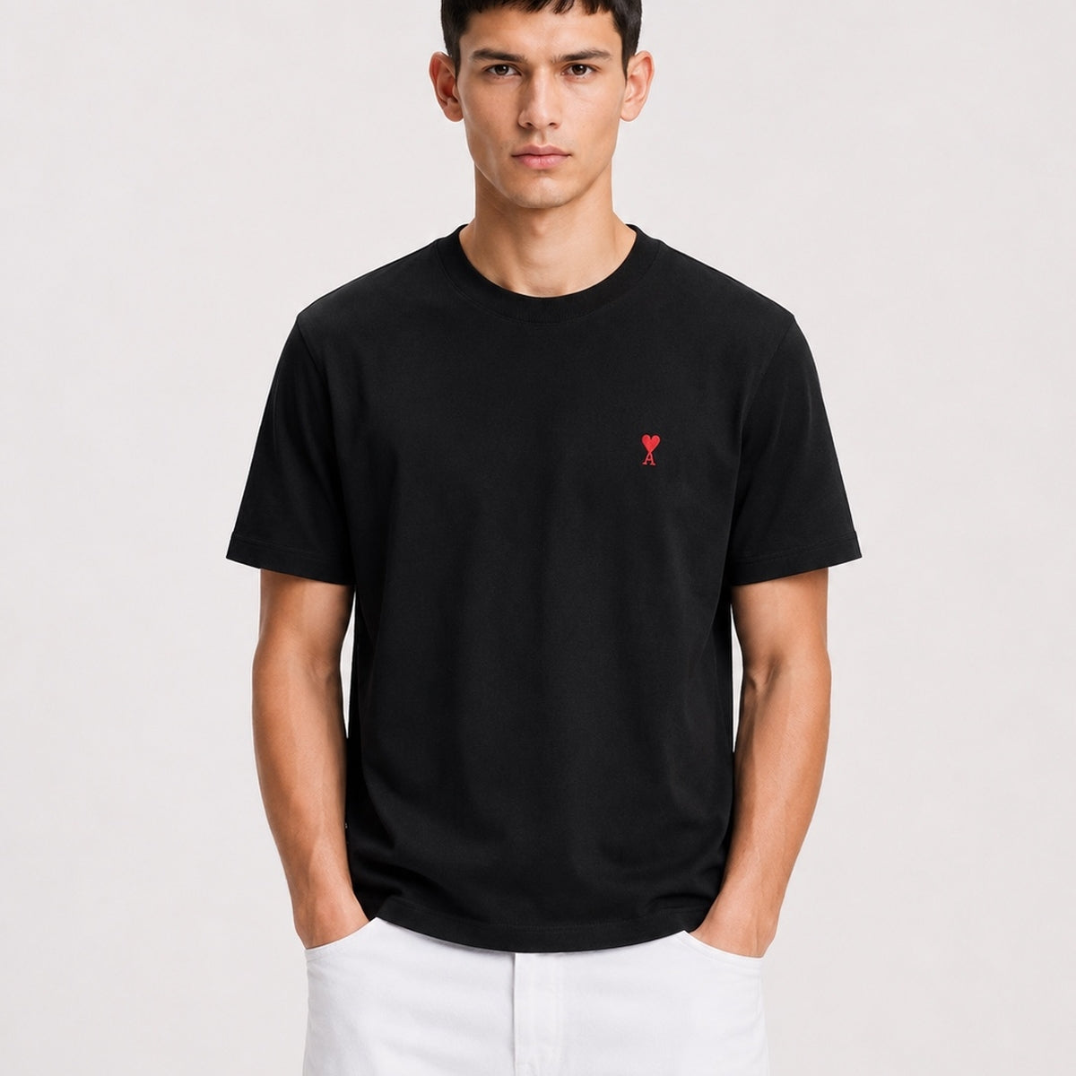 Ami De Coeur Cotton Red T-shirt