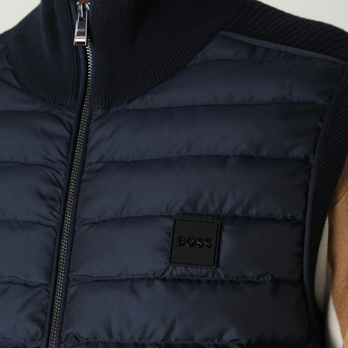 BOSS Logo-Patch Quilted Gilet