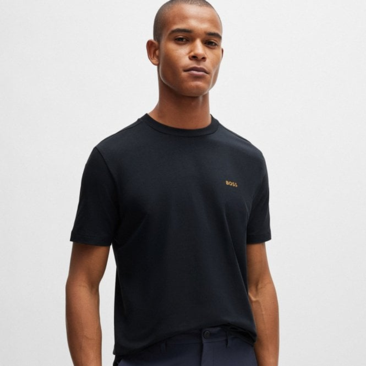 BOSS T-shirt In Cotton With Contrast Logo