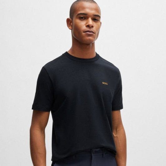 BOSS T-shirt In Cotton With Contrast Logo