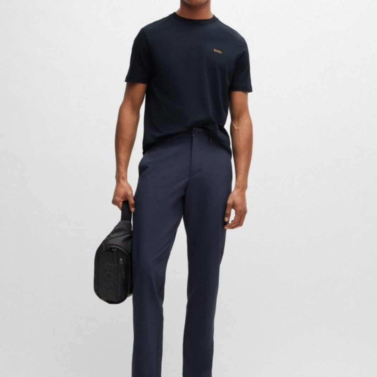BOSS T-shirt In Cotton With Contrast Logo
