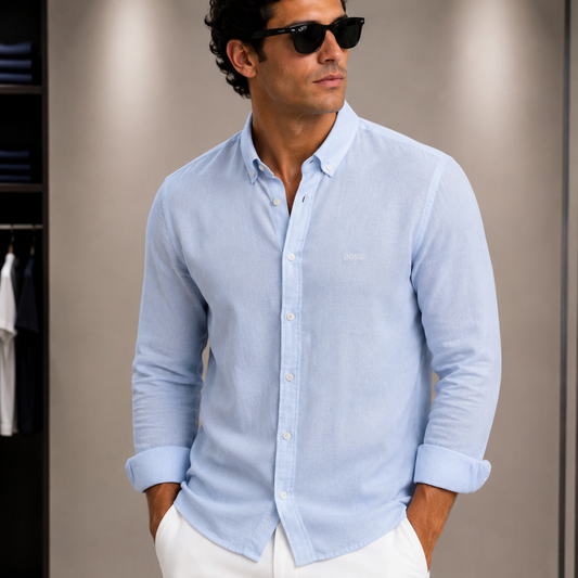 BOSS Shirt Button-Down Linen