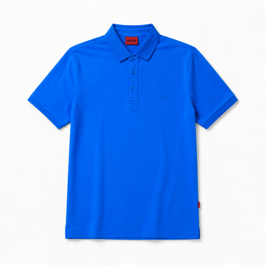 HUGO Cotton Polo-Shirt with logo appliqué