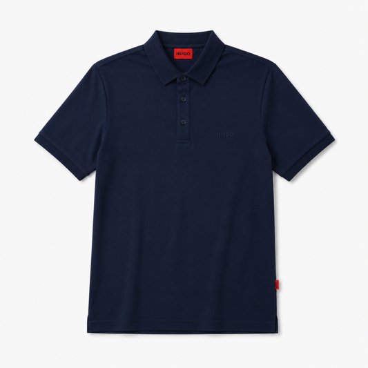HUGO Cotton Polo-Shirt with logo appliqué